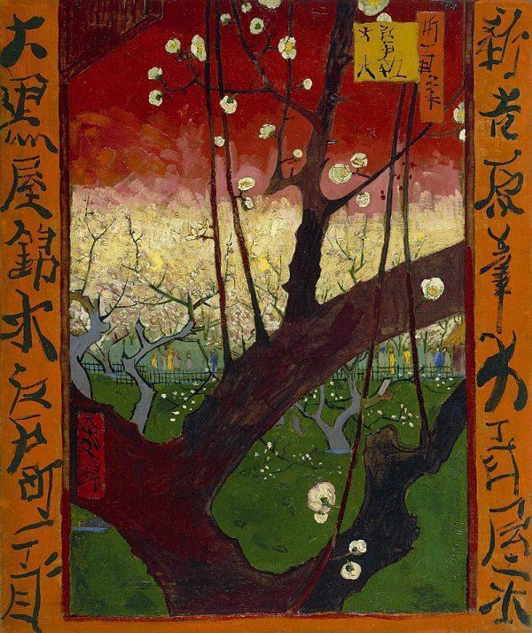 Vincent t van Gogh - Bloeiende pruimenboomgaard- naar Hiroshige